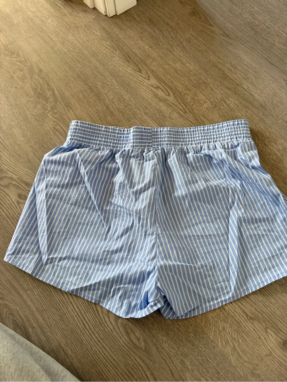 Lioness Light Blue & White Striped Cobain Shorts
